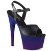 ADORE-709BP Plateau Sandaletten Blau/Lila | Pleaser