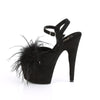 ADORE-709F Plateau Sandaletten Schwarz | Pleaser