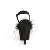 ADORE-709F Plateau Sandaletten Schwarz | Pleaser