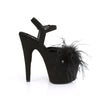 ADORE-709F Plateau Sandaletten Schwarz | Pleaser