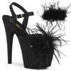 ADORE-709F Plateau Sandaletten Schwarz | Pleaser