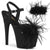 ADORE-709F Plateau Sandaletten Schwarz | Pleaser