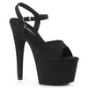 ADORE-709FS Plateau Sandaletten Schwarz | Pleaser