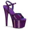 ADORE-709GP Plateau Sandaletten Lila | Pleaser