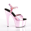 ADORE-709HGCH Plateau Sandaletten Baby Pink Chrom | Pleaser