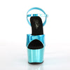 ADORE-709HGCH Plateau Sandaletten - Türkis Chrom | Pleaser