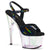 ADORE-709HT - Plateau High Heel Sandaletten - Schwarz Schimmer | Pleaser