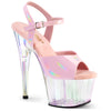 ADORE-709HT - Plateau High Heel Sandaletten - Rosa Schimmernd | Pleaser