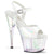 ADORE-709HT - Plateau High Heel Sandaletten - Weiß Schimmernd | Pleaser