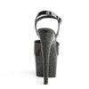 ADORE-709MG Plateau Sandaletten Lack Schwarz | Pleaser