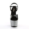ADORE-709OMBRE Plateau Sandaletten Silber/Schwarz | Pleaser