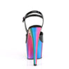 ADORE-709RC Plateau Sandaletten Regenbogen | Pleaser