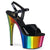 ADORE-709RC Plateau Sandaletten Regenbogen | Pleaser