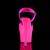 ADORE-709UV Plateau Sandaletten Neon Pink UV | Pleaser