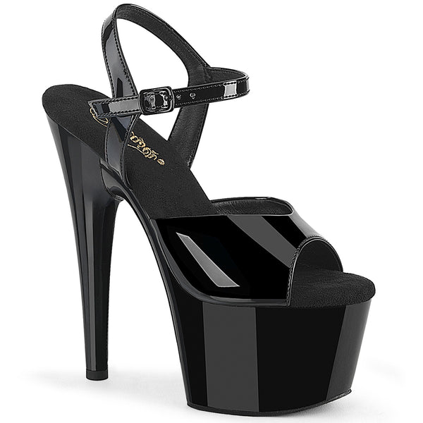 ADORE-709WR Sandaletten Schwarz Lack | Pleaser
