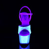 ADORE-710UVG Plateau Sandaletten Rosa Opal UV | Pleaser