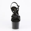 ADORE-713 Plateau Sandaletten Schwarz Lack | Pleaser