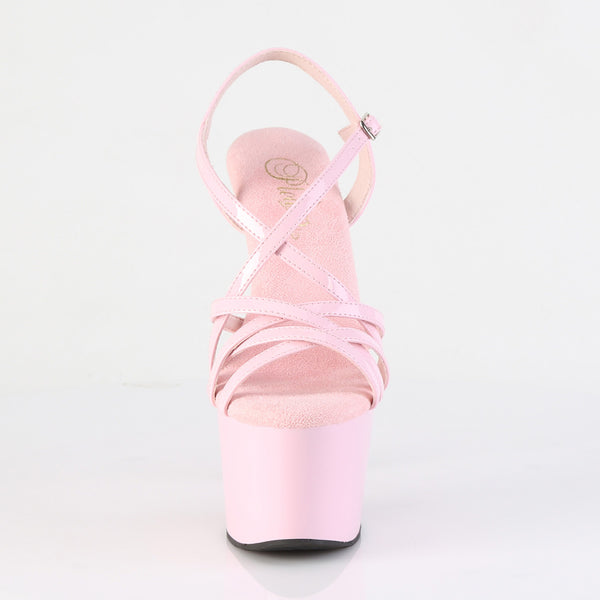 ADORE-713 Plateau Sandaletten Rosa Lack | Pleaser
