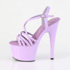 ADORE-713 Plateau Sandaletten Violett Lack | Pleaser