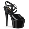 ADORE-724 Plateau Sandaletten - Schwarz Lack | Pleaser