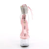 ADORE-724RS Plateau Sandaletten Rosa Transparent | Pleaser