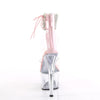 ADORE-724RS Plateau Sandaletten Rosa Transparent | Pleaser