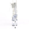 ADORE-724RS Plateau Sandaletten Silber/Transparent | Pleaser