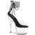 ADORE-724RS Plateau Sandaletten Schwarz/Transparent | Pleaser
