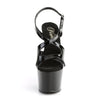 ADORE-730 Plateau Sandaletten Lack Schwarz | Pleaser