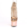ADORE-765RM Plateau Heels - Rose Gold/Chrom | Pleaser