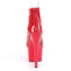 ADORE-765RM Plateau Sandaletten Rot Glitzer Lack Strass Netz von Pleaser – Ansicht 4