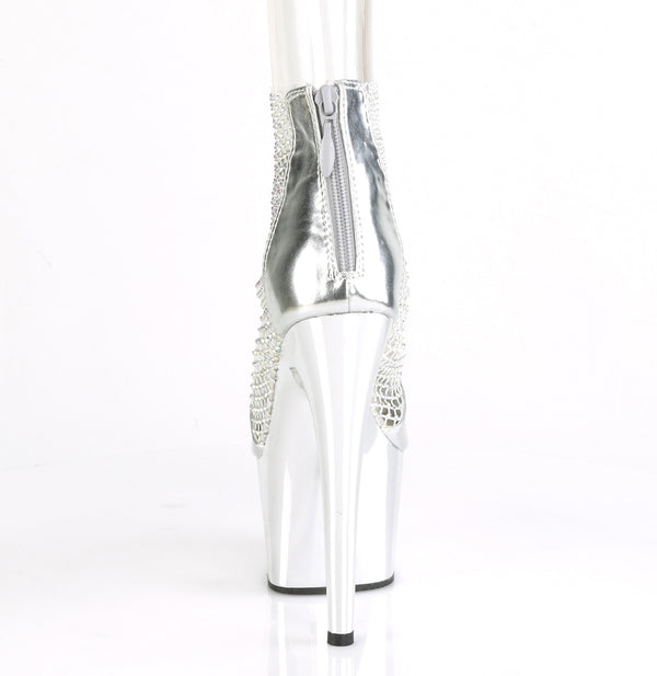 ADORE-765RM Plateau Heels - Silber von Pleaser – Ansicht 4