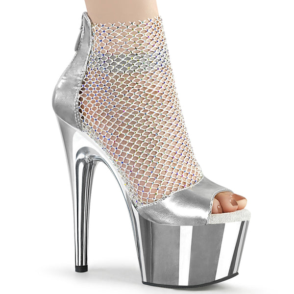 ADORE-765RM Plateau Heels - Silber von Pleaser