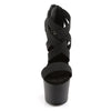 ADORE-769 Plateau Sandaletten Schwarz | Pleaser