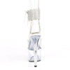 ADORE-791-2RS Plateau Sandaletten Silber/Transparent | Pleaser