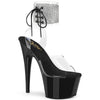 ADORE-791-2RS Plateau Sandaletten - Schwarz | Pleaser