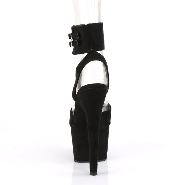 ADORE-791FS Plateau Sandaletten - Schwarz | Pleaser