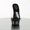 ALLURE-601 Plateau Pantoletten Schwarz/Transparent | Pleaser
