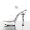 ALLURE-608 Plateau Sandaletten Chrom | Pleaser