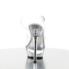 ALLURE-608 Plateau Sandaletten Chrom | Pleaser