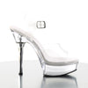 ALLURE-608 Plateau Sandaletten Chrom | Pleaser