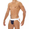 Navyblauer aufreizender Jockstrap mit markantem Push Up Effekt von TOF Paris – Ansicht 4