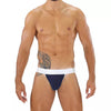 Navyblauer aufreizender Jockstrap mit markantem Push Up Effekt von TOF Paris – Ansicht 3