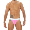 Pinkweißes Alpha Jockstrap im sportlichen Premium Design von TOF Paris – Ansicht 3