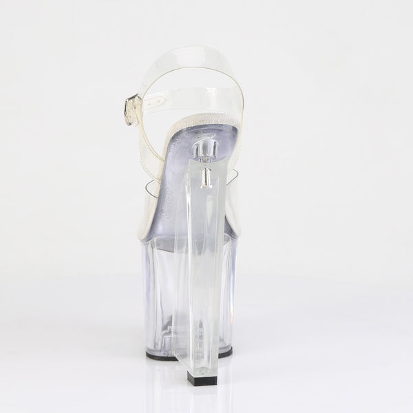 AMAZE-808 Plateau Sandaletten/Transparent | Pleaser