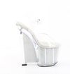 AMAZE-808SRS Plateau Sandaletten Transparent Strass | Pleaser