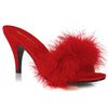 AMOUR-03 Pantoletten Rot | Fabulicious