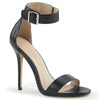 AMUSE-10 Sandaletten Schwarz Matt | Pleaser