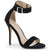 AMUSE-10 Sandaletten Schwarz Samt | Pleaser
