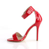 AMUSE-10 Sandaletten Rot Lack | Pleaser